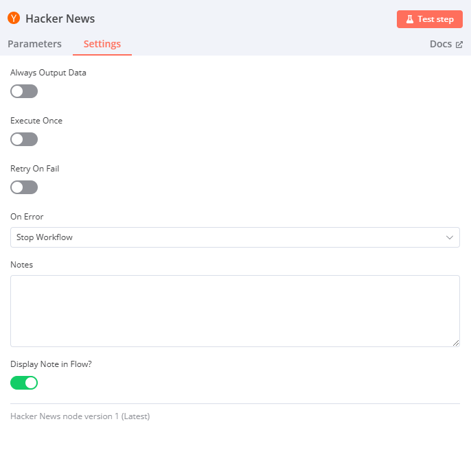 Hacker News 节点设置
