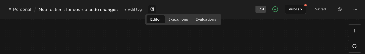 更改已保存,等待发布