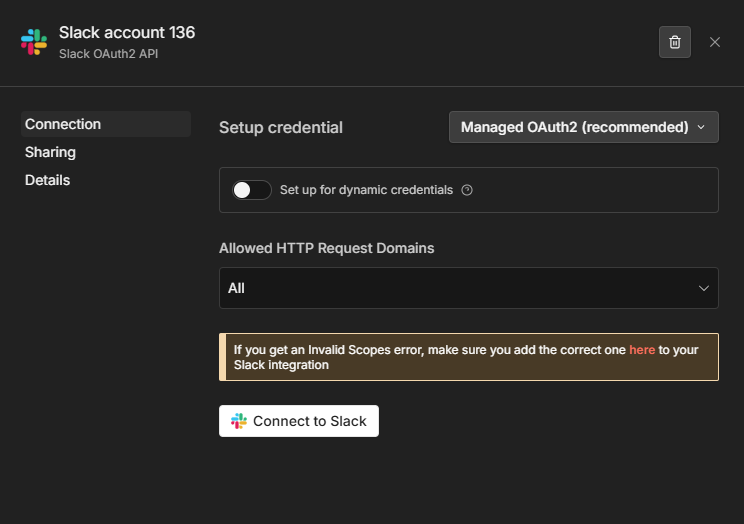 n8n Cloud 上 Slack 的 Managed OAuth 凭据设置
